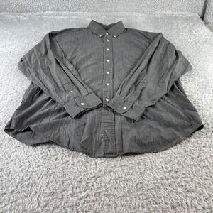 J Crew Gray Button Down Shirt Long Sleeve 100% Cotton XL